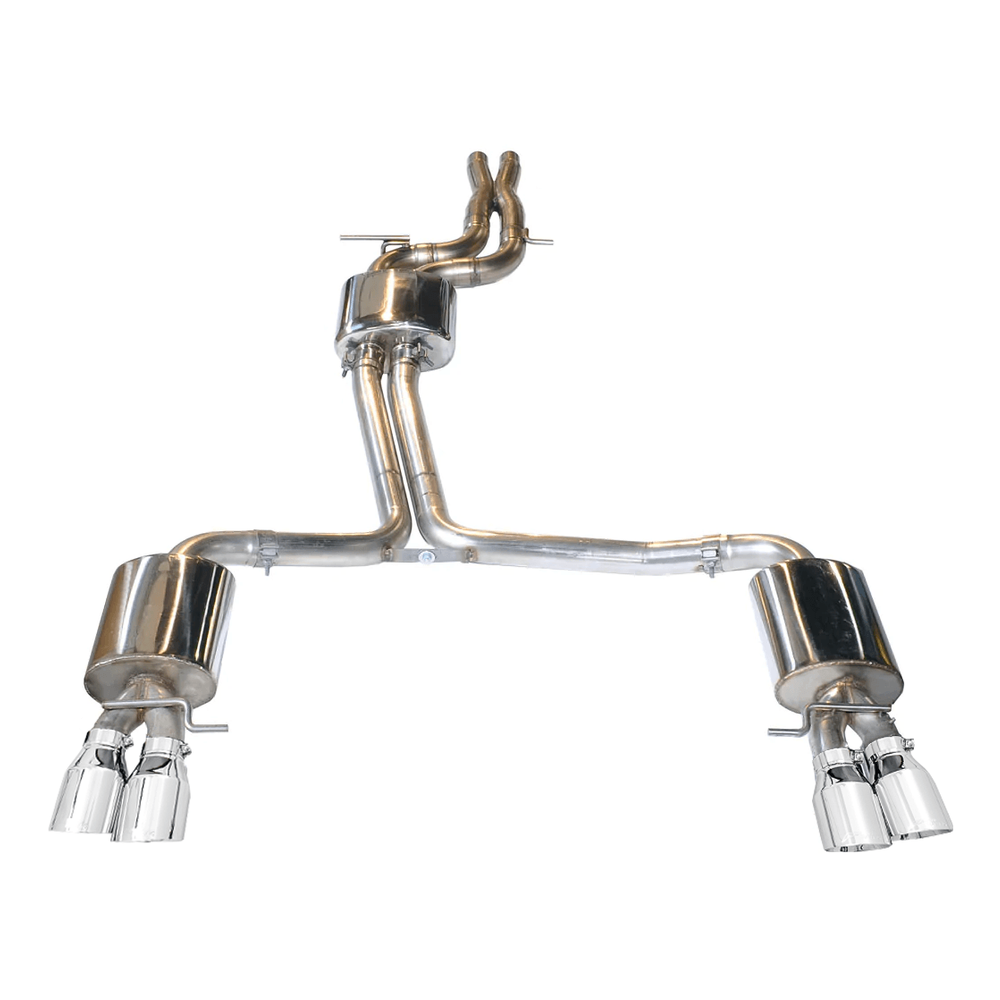 AWE Touring Edition Exhaust System for B8 S5 4.2L - Chrome Silver Tips - Apollo Off-Road