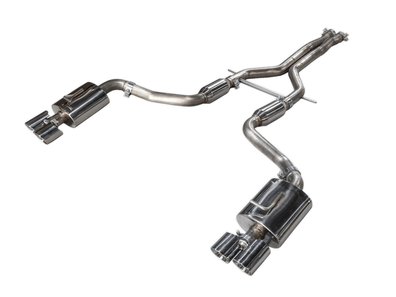 AWE Touring Edition Exhaust System for Porsche 970 Panamera S-4S - Chrome Silver Tips - Apollo Off-Road
