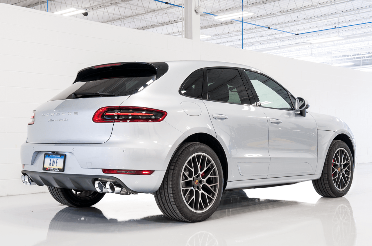 AWE Touring Edition Exhaust System for Porsche Macan S - GTS - Turbo - Chrome Silver 102mm Tips - Apollo Off-Road