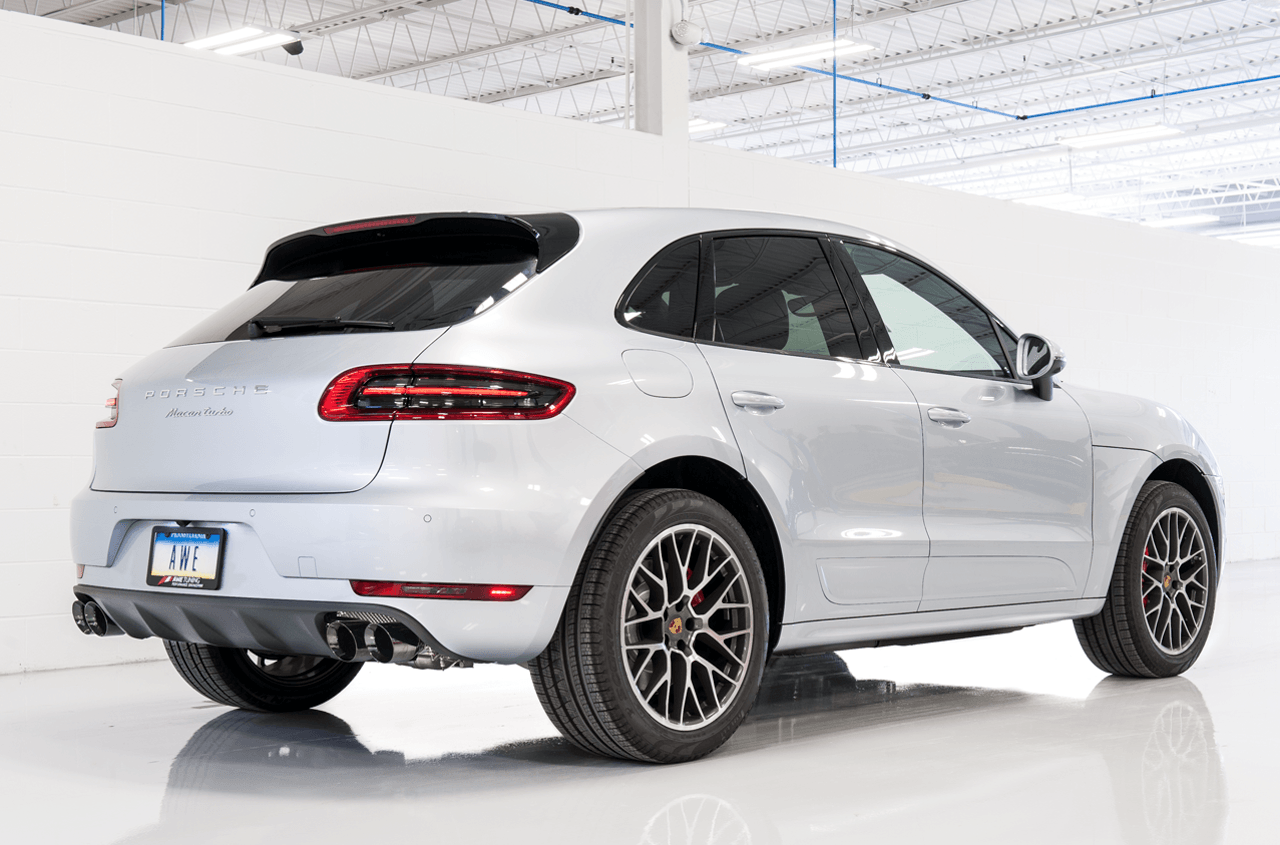 AWE Touring Edition Exhaust System for Porsche Macan S - GTS - Turbo - Diamond Black 102mm Tips - Apollo Off-Road