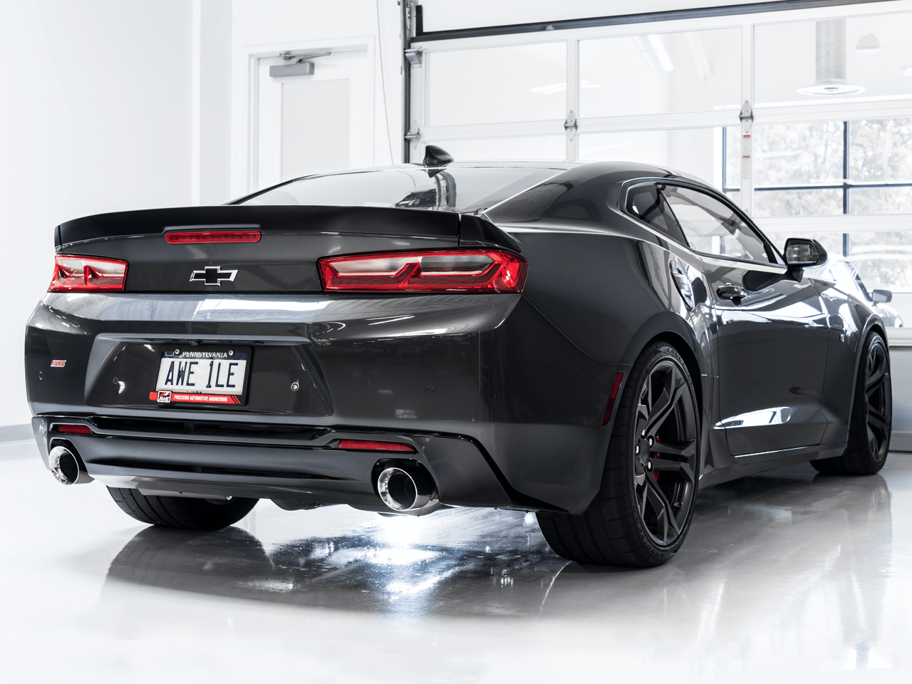 AWE Track Edition Axle-back Exhaust for Gen6 Camaro SS - Chrome Silver Tips (Dual Outlet) - Apollo Off-Road