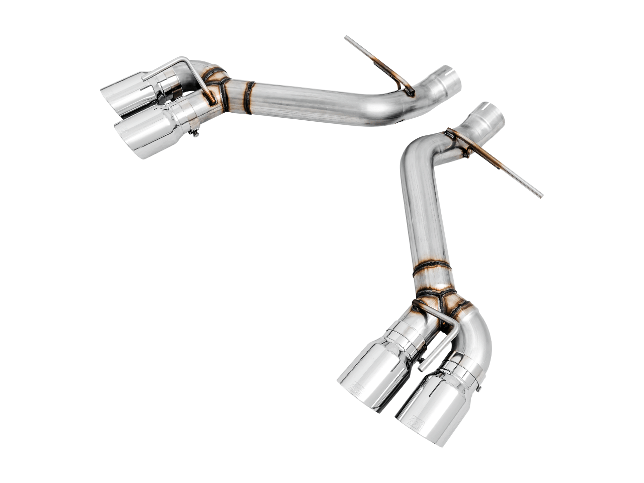 AWE Track Edition Axle-back Exhaust for Gen6 Camaro SS - ZL1 - Chrome Silver Tips (Quad Outlet) - Apollo Off-Road