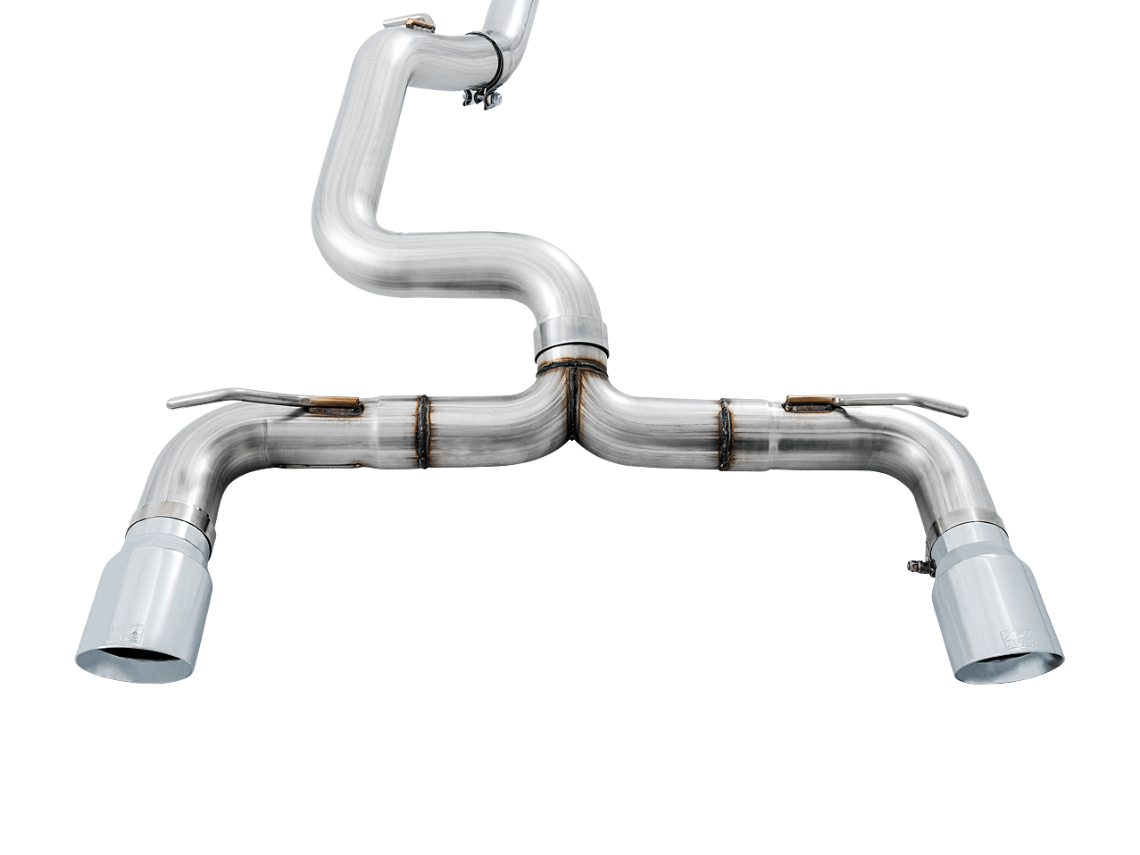 AWE Track Edition Cat-back Exhaust for Ford Focus RS - Chrome Silver Tips - Apollo Off-Road