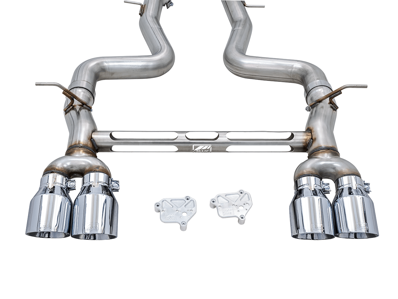 AWE Track Edition Catback Exhaust for BMW F8X M3-M4 - Chrome Silver - Apollo Off-Road