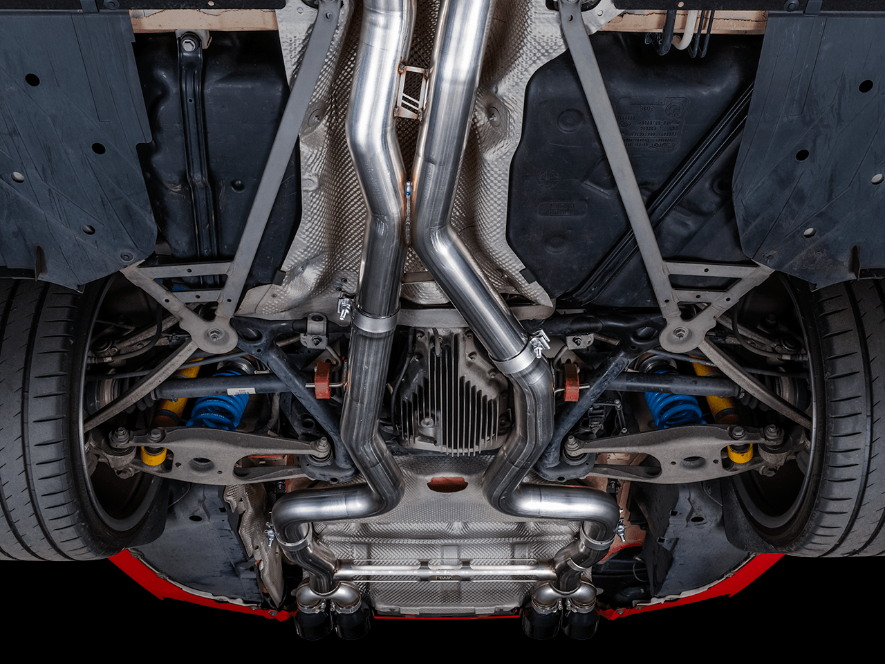 AWE Track Edition Catback Exhaust for BMW F8X M3-M4 - Diamond Black - Apollo Off-Road