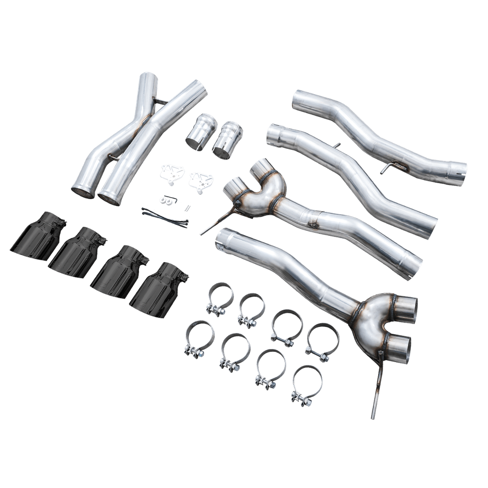 AWE Track Edition Catback Exhaust for BMW G8X M3-M4 - Diamond Black Tips - Apollo Off-Road