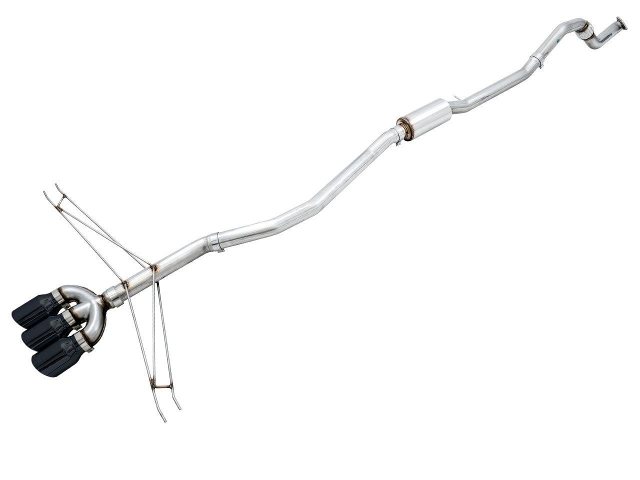 AWE Track Edition Exhaust for 10th Gen Civic Si Coupe - Sedan (includes Front Pipe) - Triple Diamond Black Tips - Apollo Off-Road