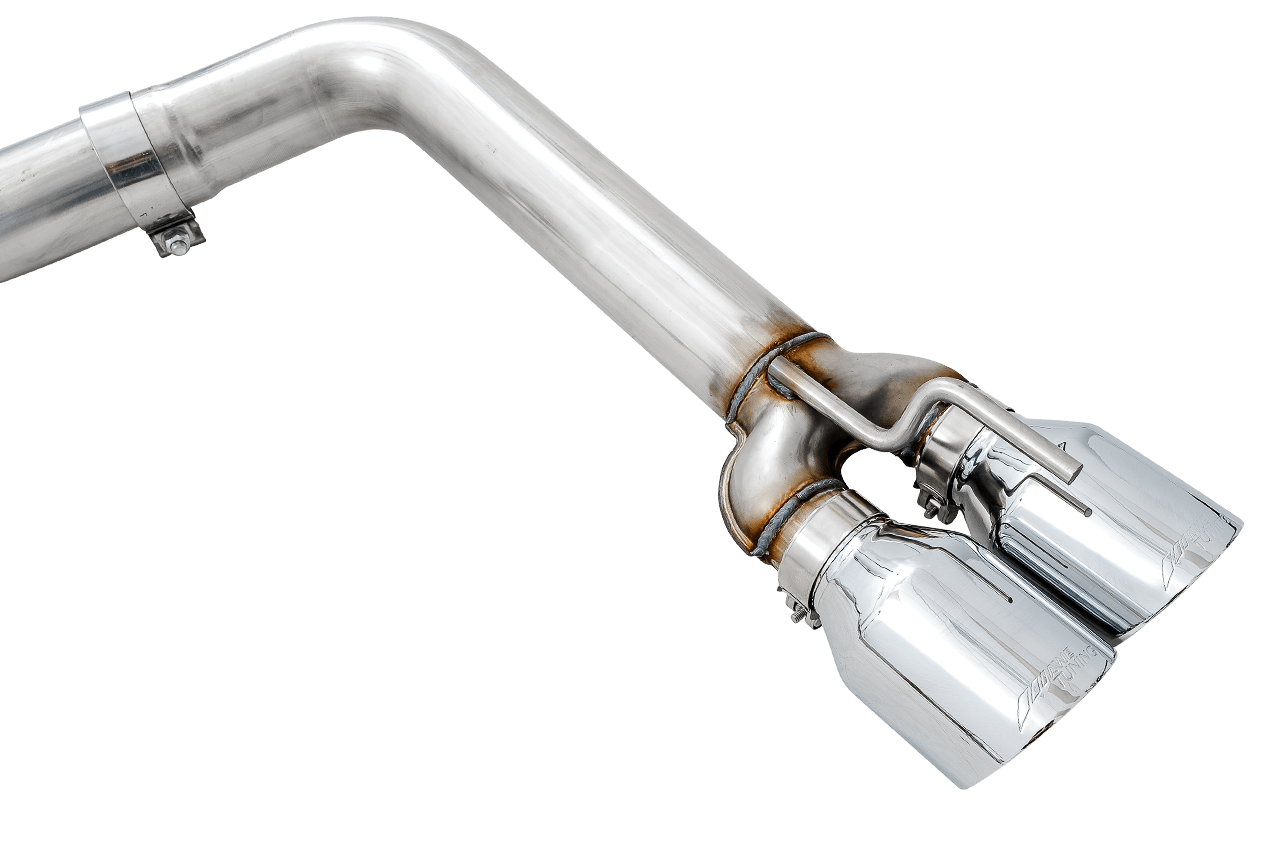 AWE Track Edition Exhaust for 15+ Challenger 6.4 - 6.2 SC - Chrome Silver Quad Tips - Apollo Off-Road