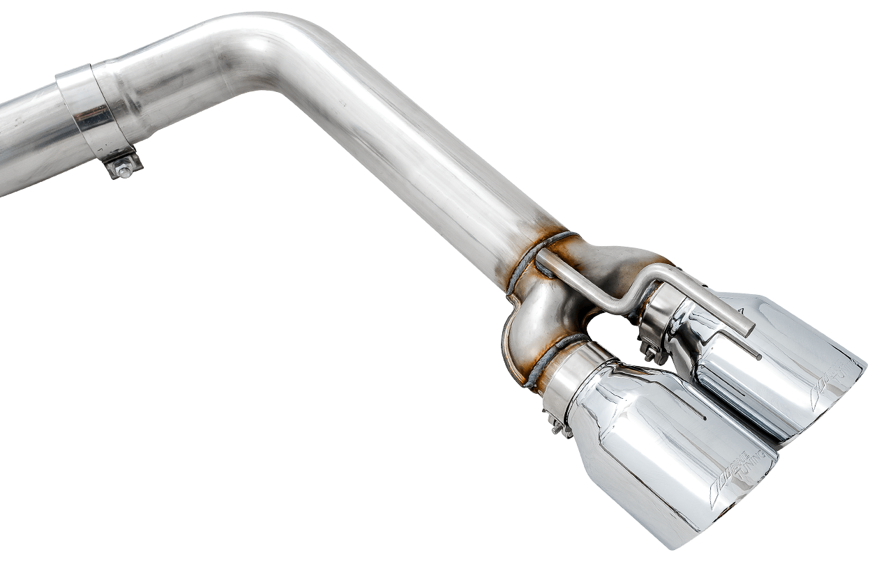AWE Track Edition Exhaust for 17+ Challenger 5.7 - Chrome Silver Quad Tips - Apollo Off-Road