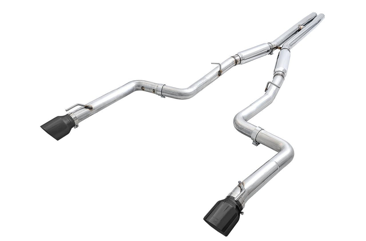 AWE Track Edition Exhaust for 17+ Charger 5.7 - Diamond Black Tips - Apollo Off-Road