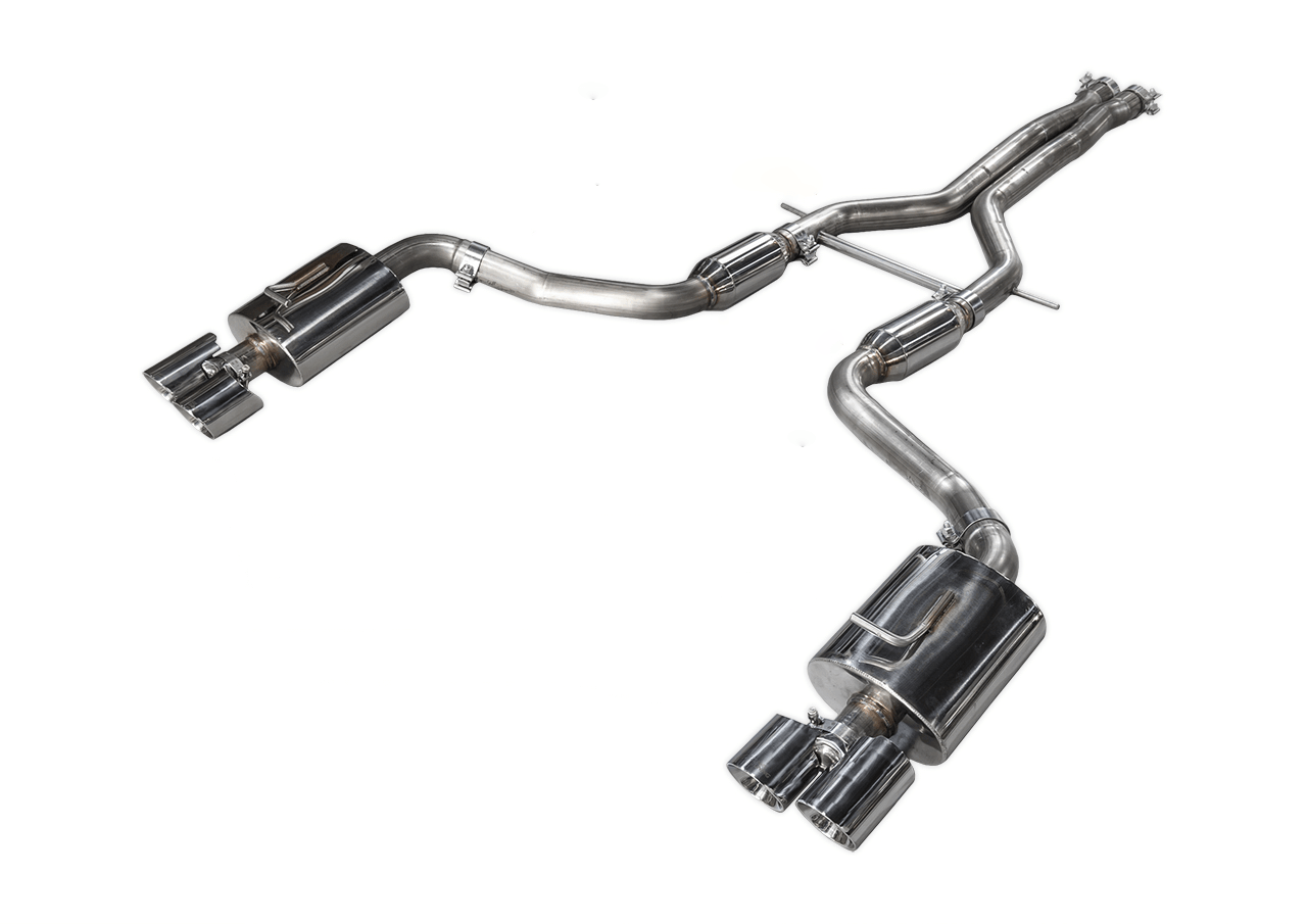 AWE Track Edition Exhaust for 970 Panamera 2-4 (2014+) - With Chrome Silver Tips - Apollo Off-Road