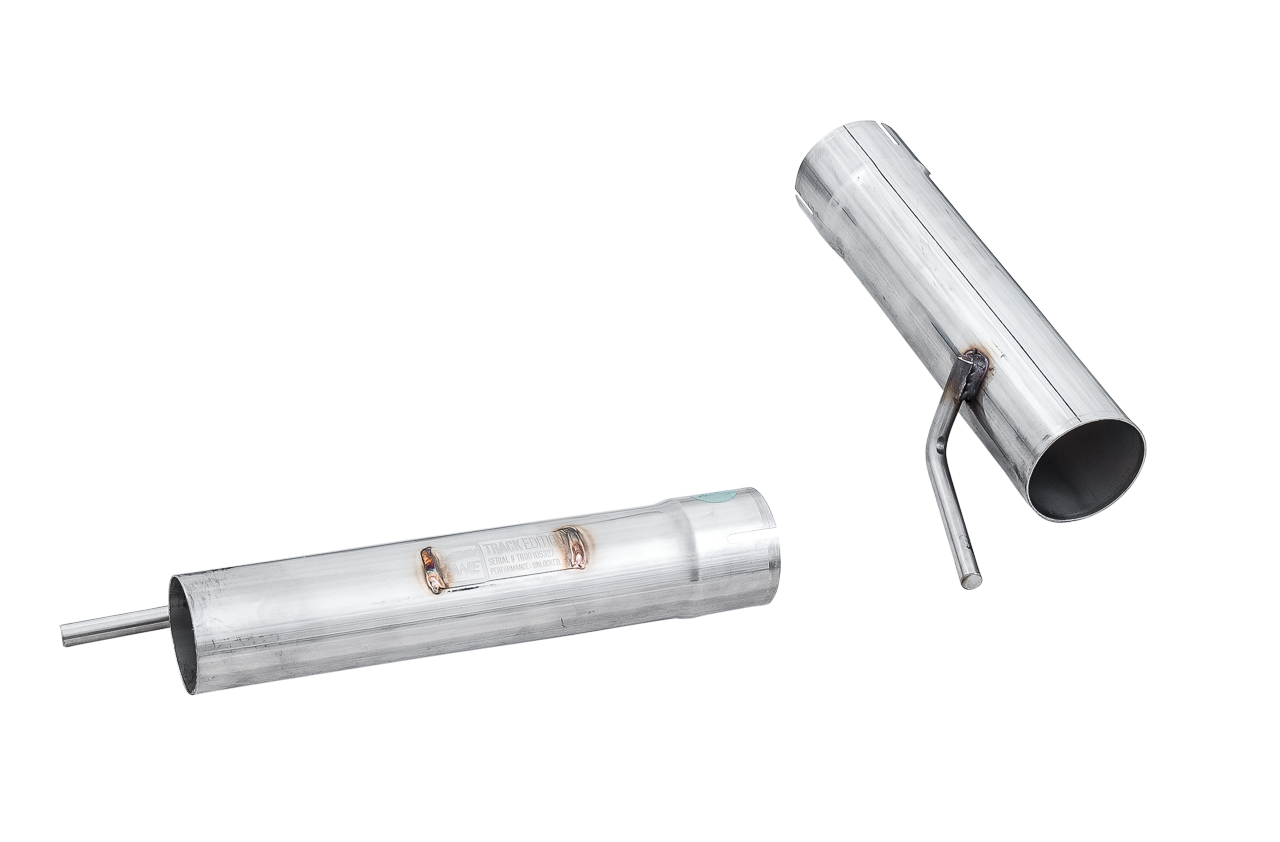 AWE Track Edition Exhaust for Audi 8V RS 3 - Diamond Black RS-style Tips - Apollo Off-Road