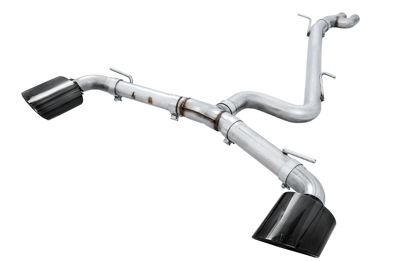 AWE Track Edition Exhaust for Audi 8V RS 3 - Diamond Black RS-style Tips - Apollo Off-Road