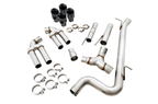 AWE Track Edition Exhaust for Audi 8V S3 - Diamond Black Tips, 102mm - Apollo Off-Road