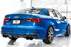 AWE Track Edition Exhaust for Audi 8V S3 - Diamond Black Tips, 102mm - Apollo Off-Road