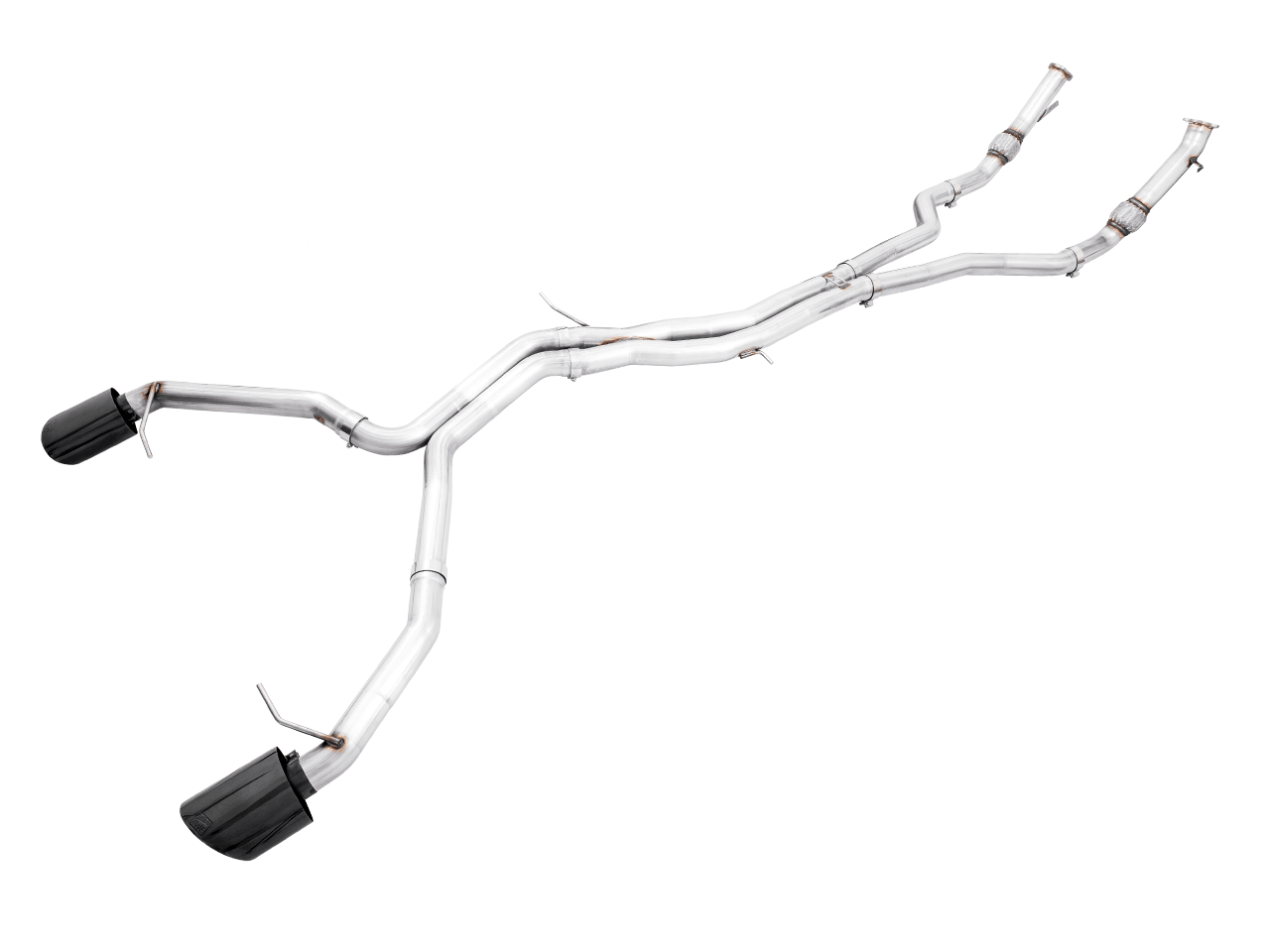 AWE Track Edition Exhaust for Audi B9.5 RS 5 Coupe - Non-Resonated - Diamond Black RS-style Tips - Apollo Off-Road
