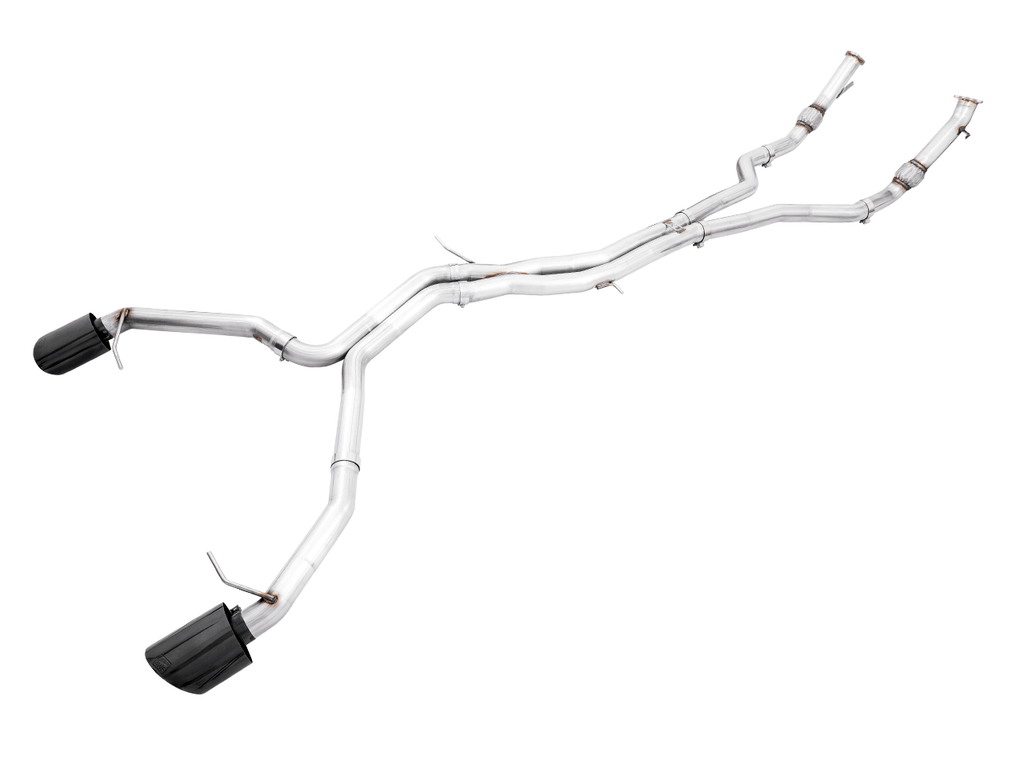 AWE Track Edition Exhaust for Audi B9.5 RS 5 Sportback - Non-Resonated - Diamond Black RS-style Tips - Apollo Off-Road