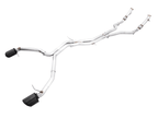 AWE Track Edition Exhaust for Audi B9.5 RS 5 Sportback - Non-Resonated - Diamond Black RS-style Tips - Apollo Off-Road