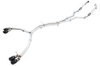 AWE Track Edition Exhaust for Audi B9 S5 Coupe - Non-Resonated - Diamond Black 102mm Tips - Apollo Off-Road