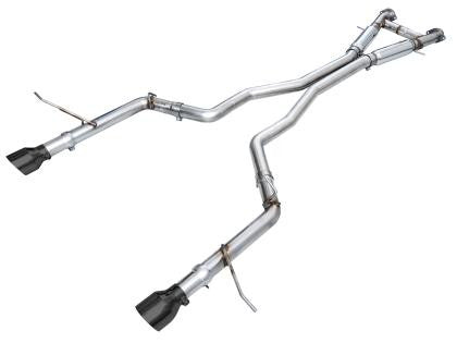 AWE Track Edition Exhaust for Dodge Durango 6.4 - 6.2 SC - Diamond Black Tips - Apollo Off-Road