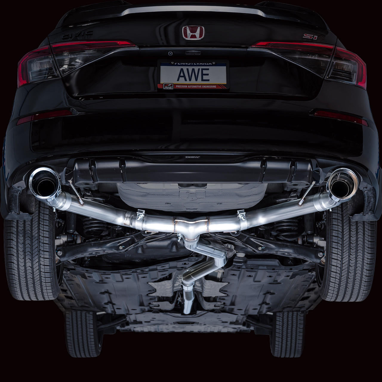 AWE Track Edition Exhaust for FE1 Civic Si-DE4 Acura Integra - Apollo Off-Road