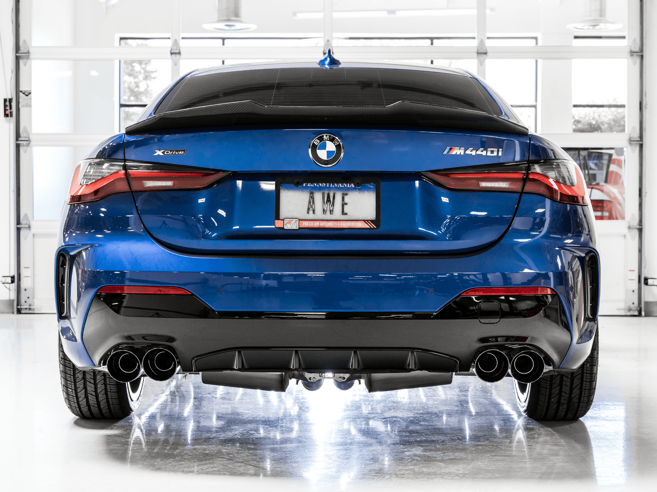 AWE Track Edition Exhaust for G2X M340i - M440i - Diamond Black Tips - Apollo Off-Road