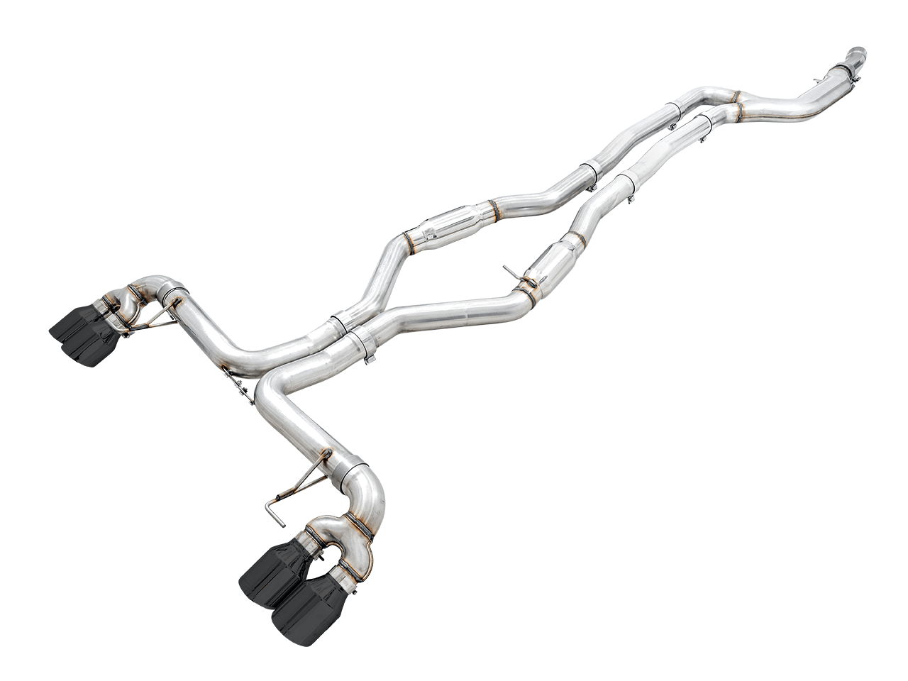 AWE Track Edition Exhaust for G2X M340i - M440i - Diamond Black Tips - Apollo Off-Road