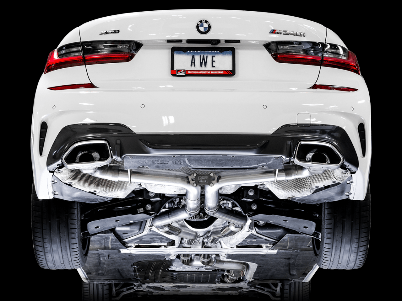 AWE Track Edition Exhaust for G2X M340i - M440i - OE Tips - Apollo Off-Road