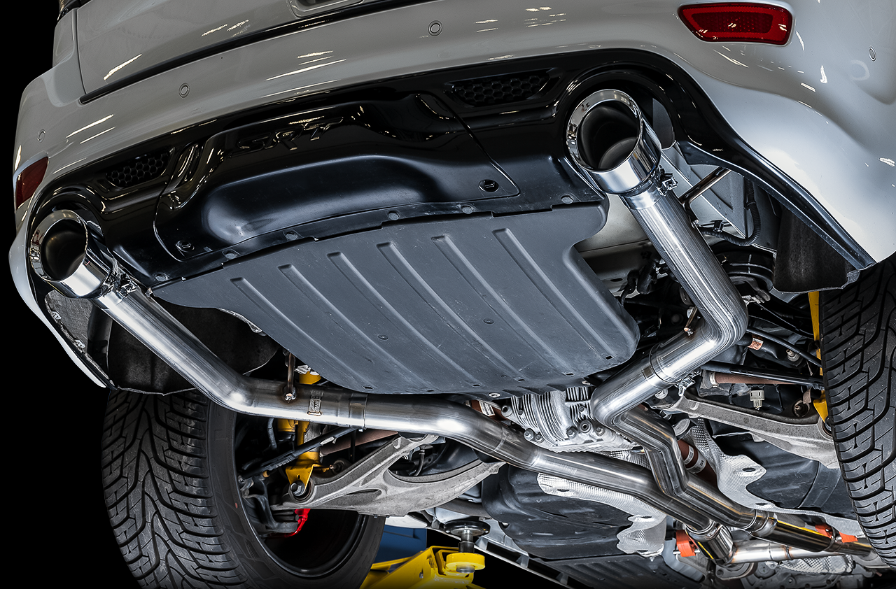 AWE Track Edition Exhaust for Jeep Grand Cherokee SRT - Chrome Silver Tips - Apollo Off-Road
