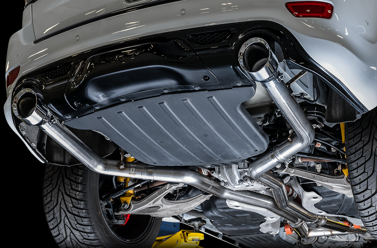AWE Track Edition Exhaust for Jeep Grand Cherokee SRT - Chrome Silver Tips - Apollo Off-Road