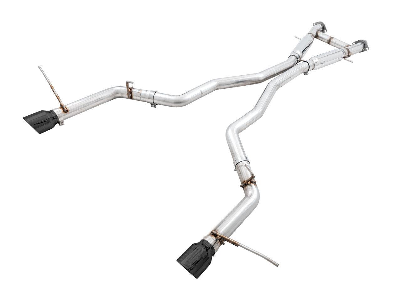 AWE Track Edition Exhaust for Jeep Grand Cherokee SRT - Diamond Black Tips - Apollo Off-Road
