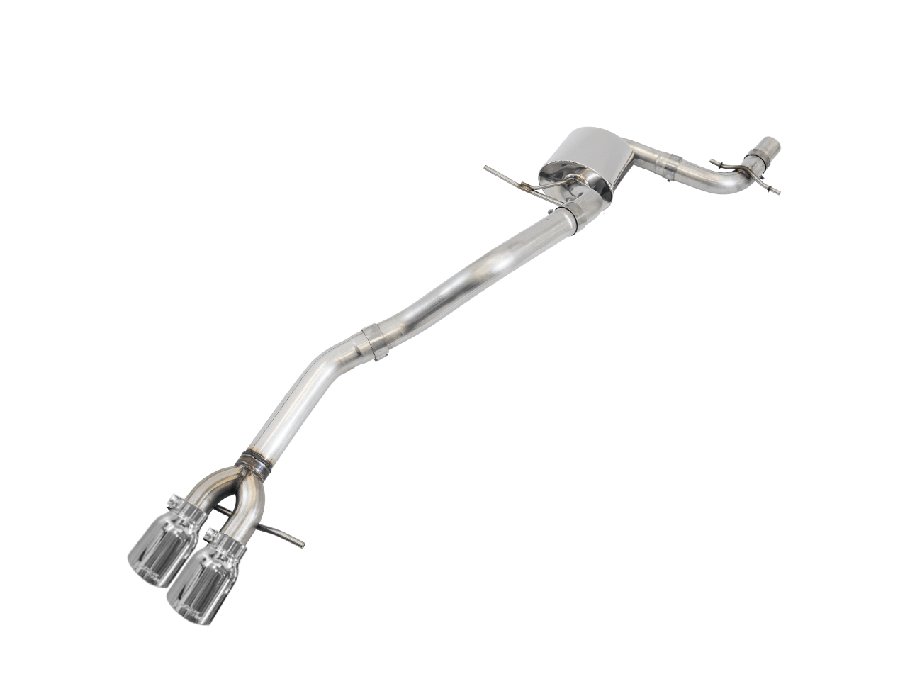 AWE Track Edition Exhaust for MK5 Jetta 2.0T - GLI - Chrome Silver Tips - Apollo Off-Road