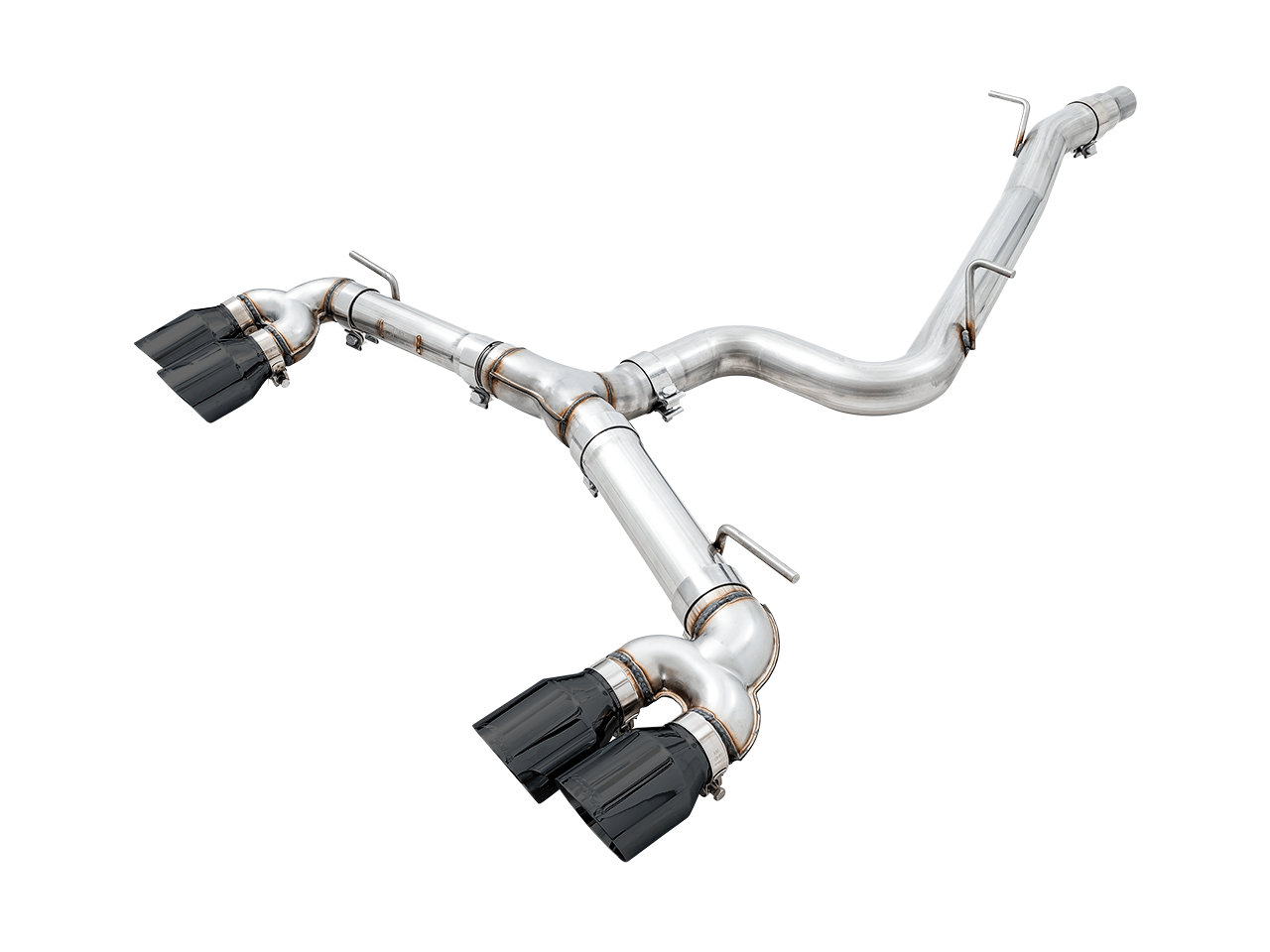 AWE Track Edition Exhaust for MK7.5 Golf R - Diamond Black Tips, 102mm - Apollo Off-Road