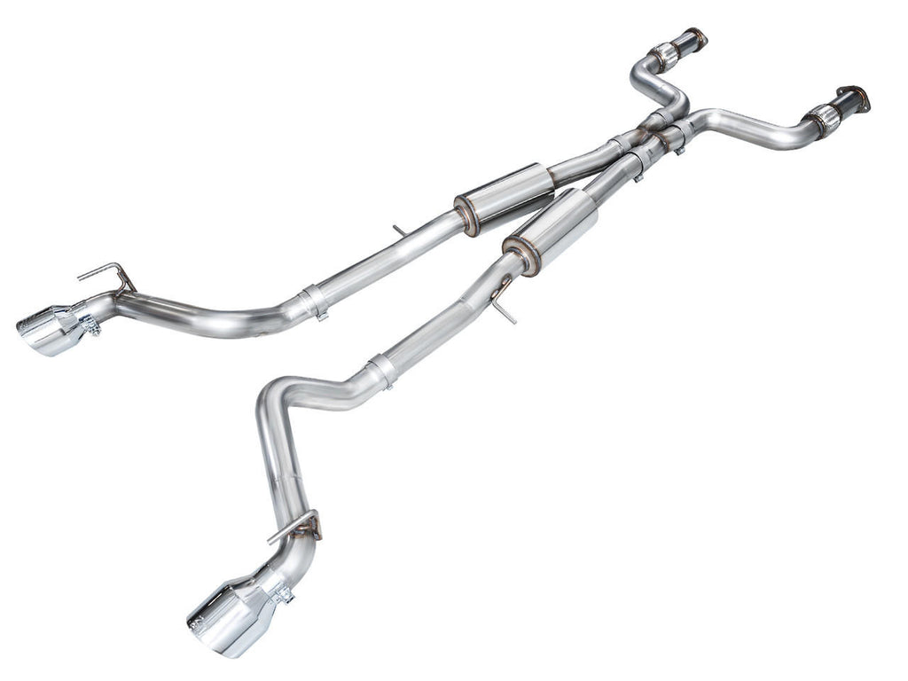 AWE Track Edition Exhaust for Nissan Z - Chrome Silver Tips - Apollo Off-Road