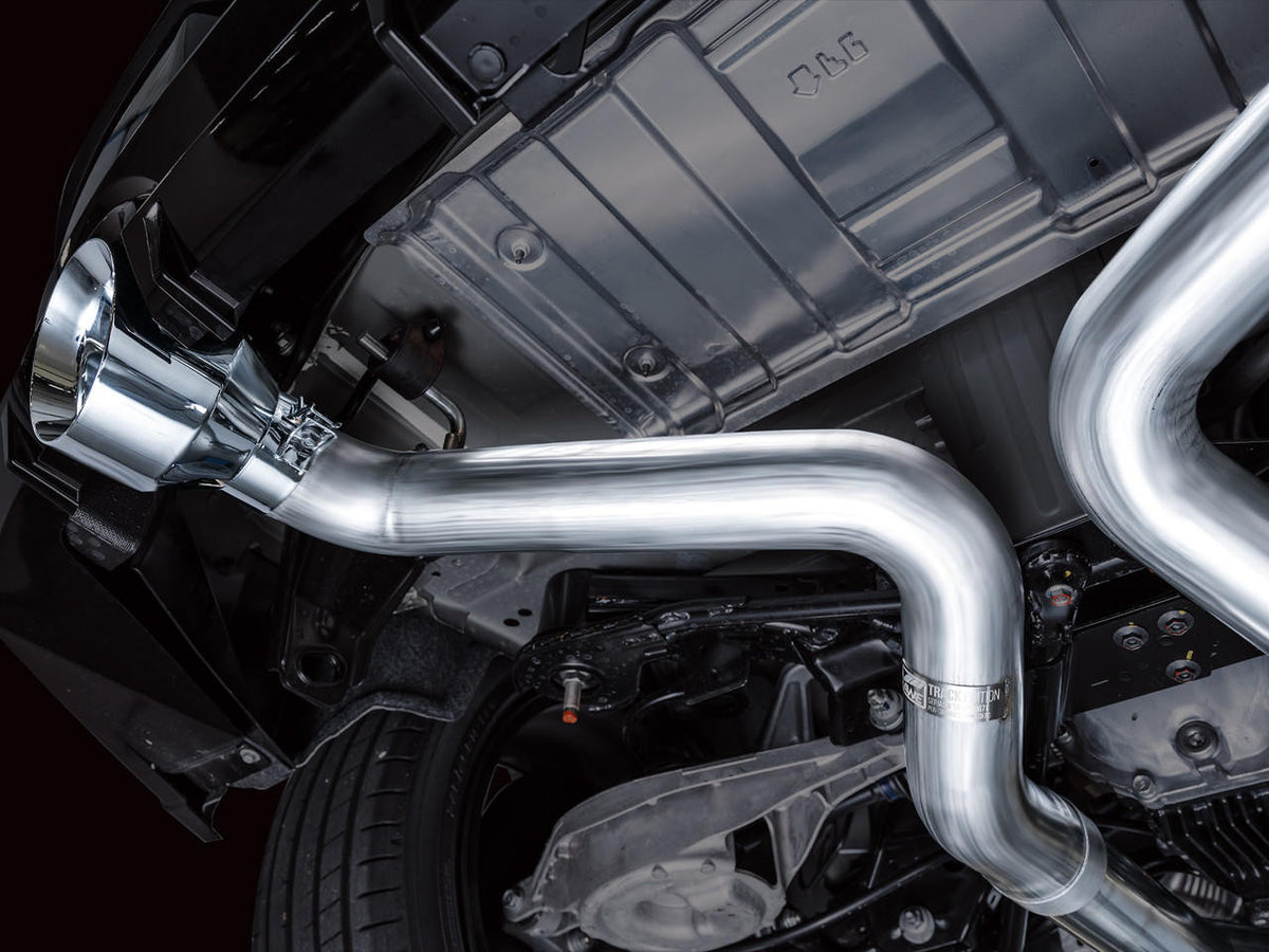 AWE Track Edition Exhaust for Nissan Z - Chrome Silver Tips - Apollo Off-Road