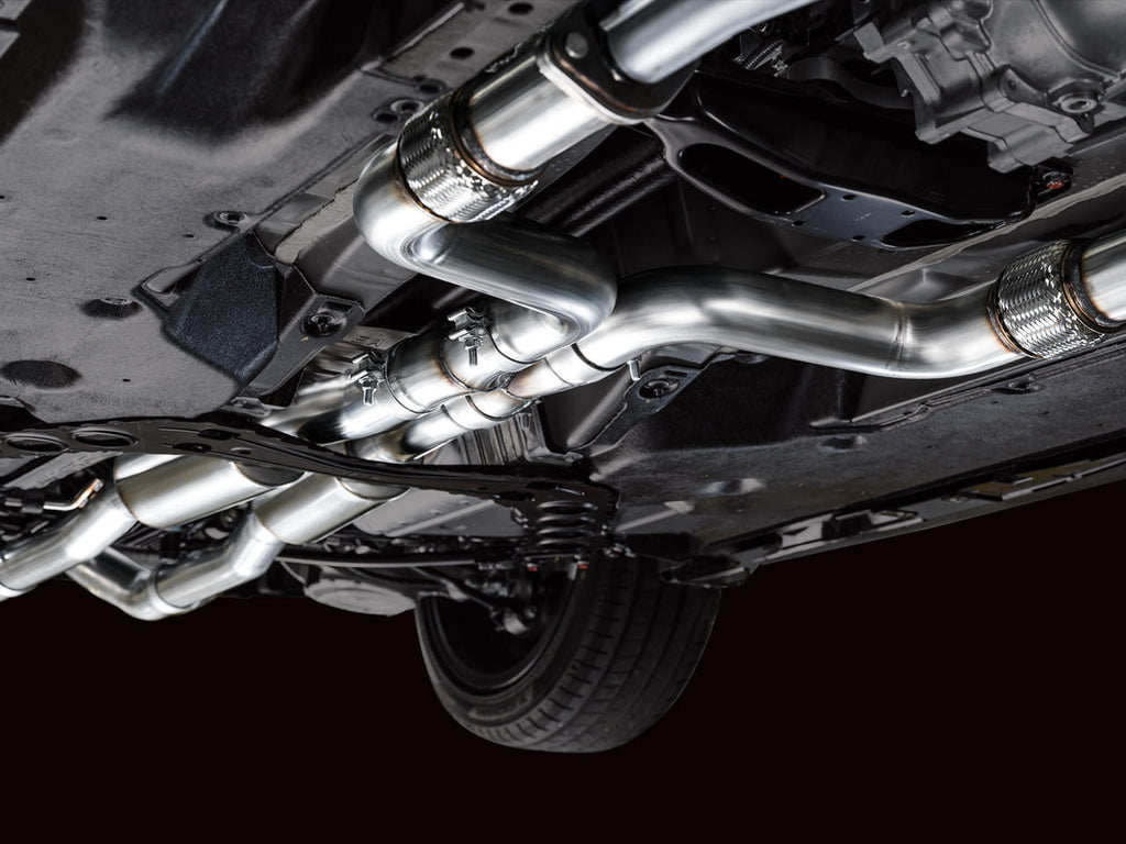 AWE Track Edition Exhaust for Nissan Z - Chrome Silver Tips - Apollo Off-Road