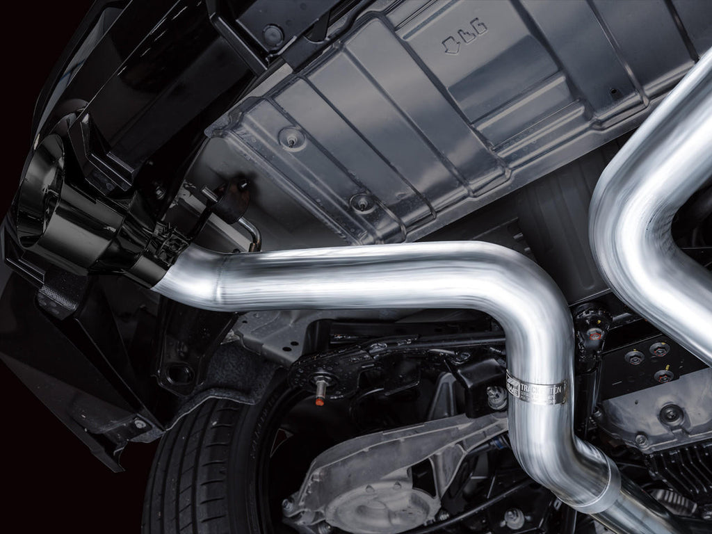 AWE Track Edition Exhaust for Nissan Z - Diamond Black Tips - Apollo Off-Road