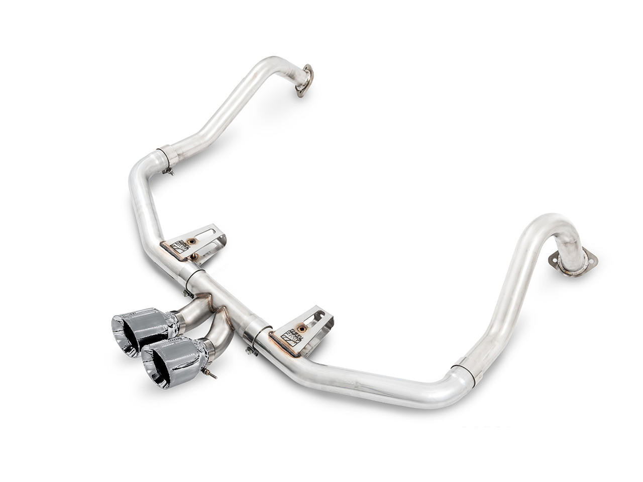 AWE Track Edition Exhaust for Porsche 718 Boxster - Cayman - Chrome Silver Tips - Apollo Off-Road