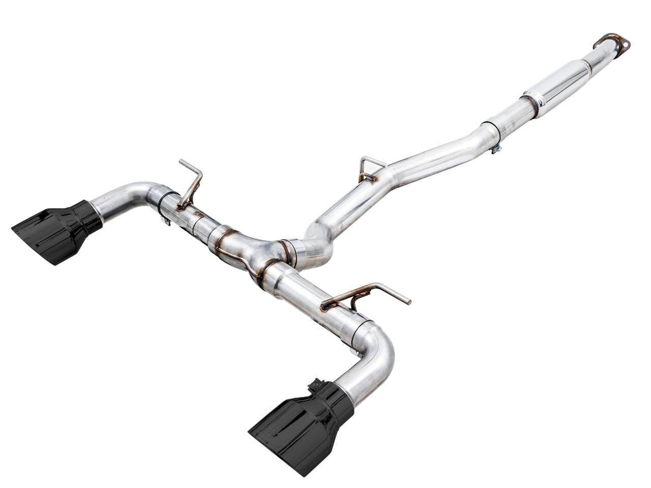 AWE Track Edition Exhaust for Subaru BRZ - Toyota GR86 - Toyota 86 - Scion FR-S - Diamond Black Tips - Apollo Off-Road