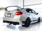 AWE Track Edition Exhaust for VA - GV WRX - STI Sedan - Diamond Black Quad Tips (102mm) - Apollo Off-Road