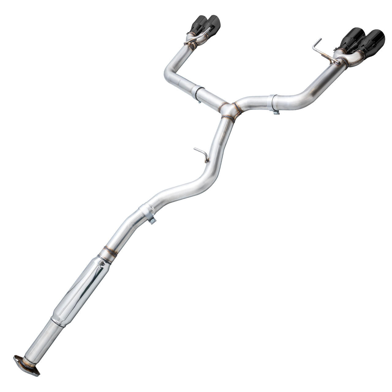 AWE Track Edition Exhaust for VA - GV WRX - STI Sedan - Diamond Black Quad Tips (102mm) - Apollo Off-Road