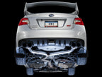 AWE Track Edition Exhaust for VA - GV WRX - STI Sedan - Diamond Black Quad Tips (102mm) - Apollo Off-Road