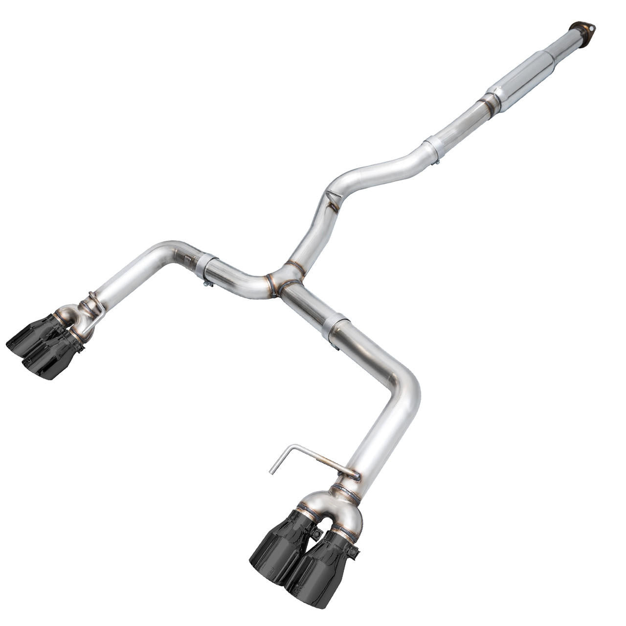 AWE Track Edition Exhaust for VA - GV WRX - STI Sedan - Diamond Black Quad Tips (102mm) - Apollo Off-Road