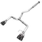 AWE Track Edition Exhaust for VA - GV WRX - STI Sedan - Diamond Black Quad Tips (102mm) - Apollo Off-Road