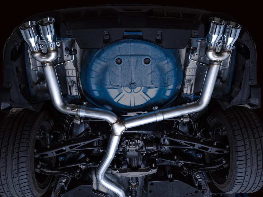 AWE Track Edition Exhaust for VB Subaru WRX - Chrome Silver Tips - Apollo Off-Road