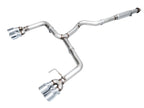 AWE Track Edition Exhaust for VB Subaru WRX - Chrome Silver Tips - Apollo Off-Road