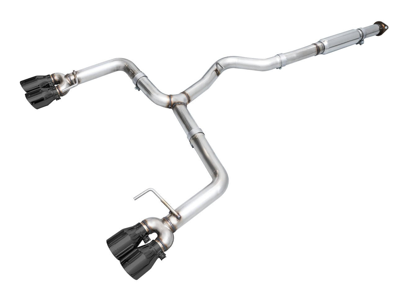 AWE Track Edition Exhaust for VB Subaru WRX - Diamond Black Tips - Apollo Off-Road