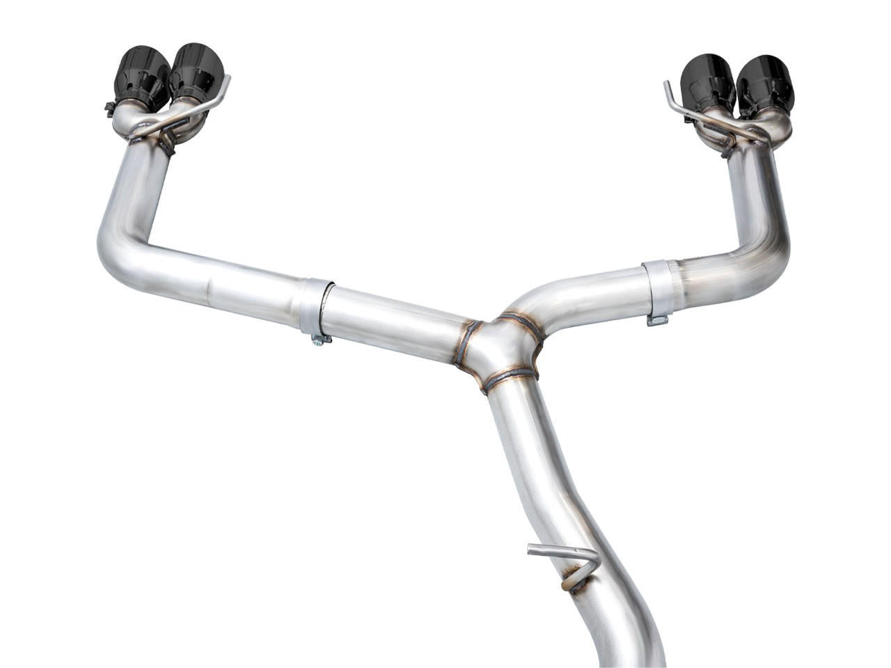 AWE Track Edition Exhaust for VB Subaru WRX - Diamond Black Tips - Apollo Off-Road