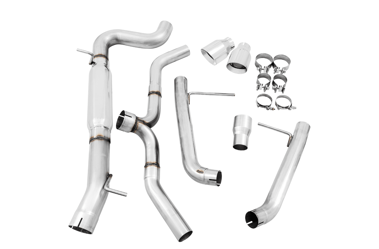 AWE Track Edition Exhaust for VW Golf Alltrack - Sportwagen 4Motion - Chrome Silver Tips - Apollo Off-Road