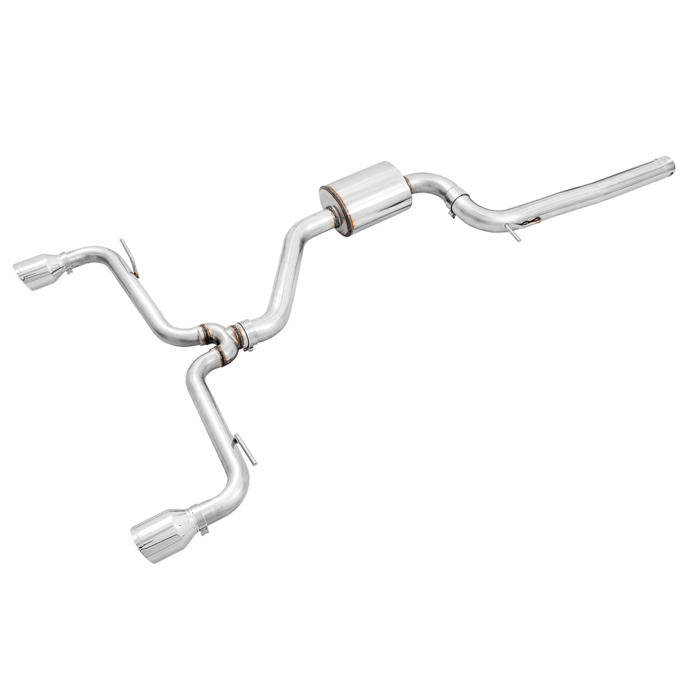 AWE Track Edition Exhaust for VW MK7.5 GTI - Chrome Silver Tips - Apollo Off-Road